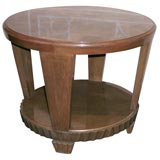 Round Mahogany Table with Marquetry top Round Mahogany Table with Marquetry top