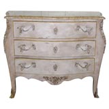 Louis 15th style three drawer painted chest