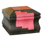 Box with Hinged Lid Covered in Python by Karl Springer (signed)