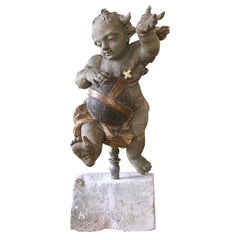Early 18thC Flemish Putti Sculpture