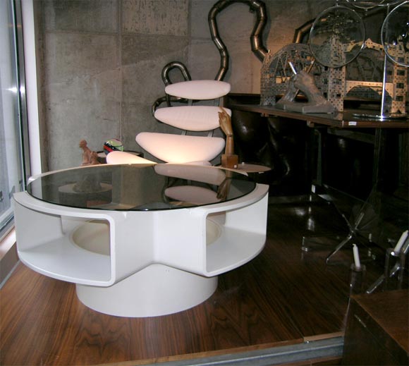 French 70's Space Age Design Table
