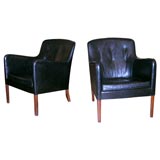 Ole Wanscher pair of armchairs