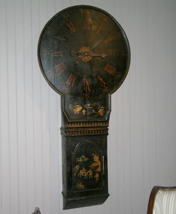 8 day 18th c. English Act of Parliament Clock<br />
original surface<br />
28