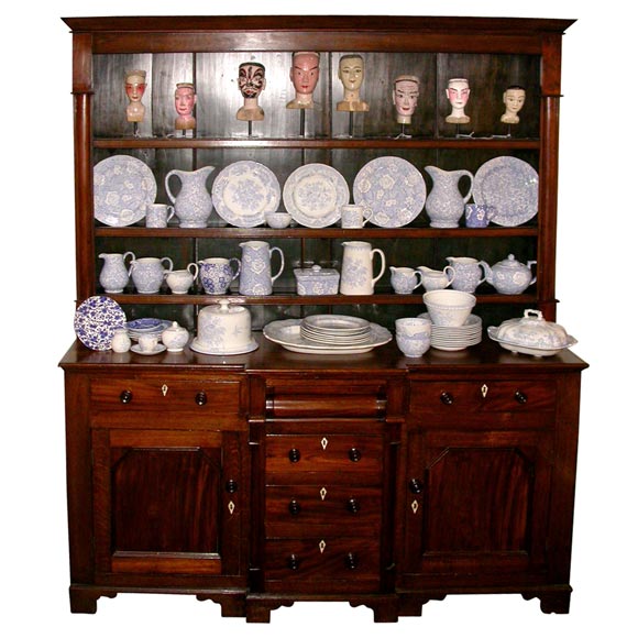 Mahogany and Oak Welsh Hutch at 1stDibs
