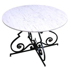 Antique French Wrought Garden Table