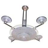 French Art Moderne Chandelier