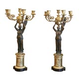 Pair of French Empire Candelabra