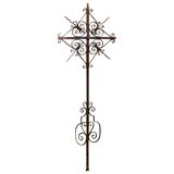 Large wrought iron cross