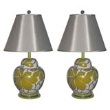 Pair of 1960s Art Pottery Lamps