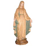 Vintage Virgin Mary Religious Church Statue
