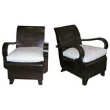 One Wooden Club Chair