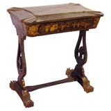 Antique Chinoiserie Lacquered Work Table