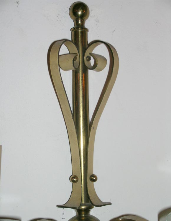 20th Century Pair of French Art Deco Wall Sconces For Sale