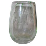 Orrefors Glass Vase with Koi