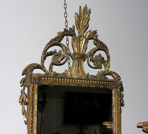 Baltic Louis XVI Giltwood Mirror For Sale 2