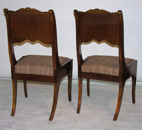 Set Of Eight 19th Century Russian Neoclassic Chairs For Sale 4