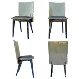 Set of SIX Italian 1970's chairs