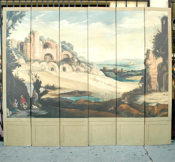 Large Screen With A Painting