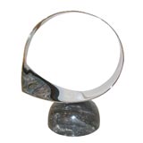 C. Jeré Steel and Marble Sculpture