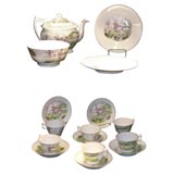 Exceptional porcelain tea set