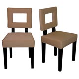 Set of Four Square Back Dining Chairs