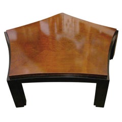 Art deco pentagonal coffee table