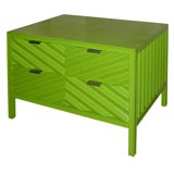Elrod lime green lacquer chest
