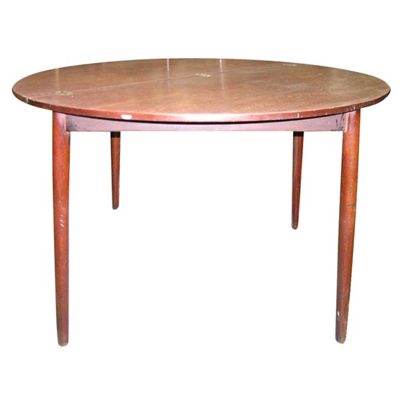 Danish Round  Gateleg Table /  Demi Lune Console Frem Rojle