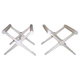 Pair of Reproduction Jean -Michel Frank stools