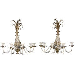 Pair of Pineapple Sconces