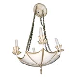 Tole Umbrella Chandelier