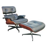 Early Rosewood Eames Lounge Chair & Ottoman