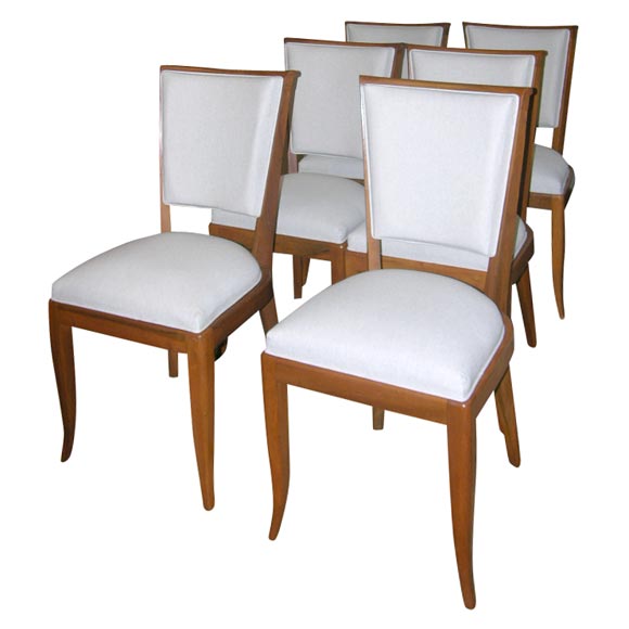 Set of Six Cherry Dining Chairs at 1stDibs