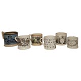 ASSORTED COLLECTION OF 19THC  TRANSFER WARE  MUGS