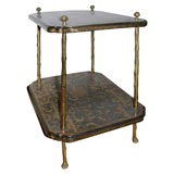 A fine pair of Jansen chinoiserie style end tables