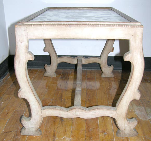 Wood Charming pair of Jansen eglomise end tables For Sale