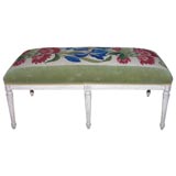 A fine Jansen bench with tapestry