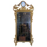 Continental Carved Giltwood Mirror, 18th Century