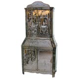 Venetian mirrored secretaire