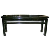 Chinese Black Lacquer  Bench