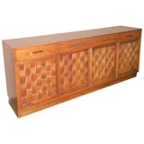 Exceptional Wormley for Dunbar Woven-Front Cabinet