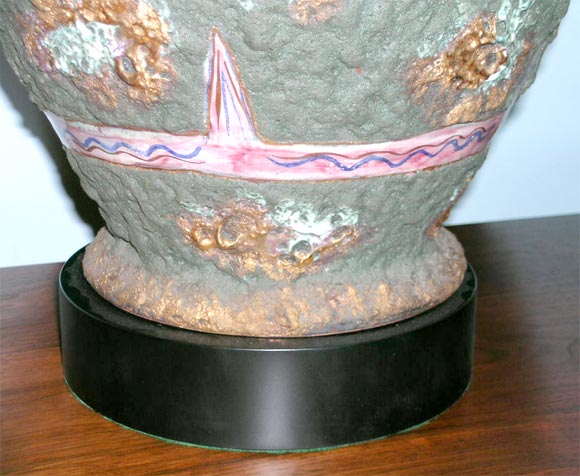 Pair of Large Scale Ceramic Lamps 3