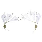 Pair French Lily Sconces by Mategot