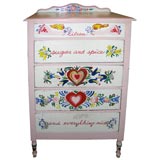 Vintage Primitive Style Painted Dresser