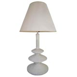 White Plaster Lamp by Giacometti for Jean Michel Frank