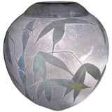 Raku Pottery Vase