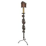 Iron Floor Lamp with Mica Shade