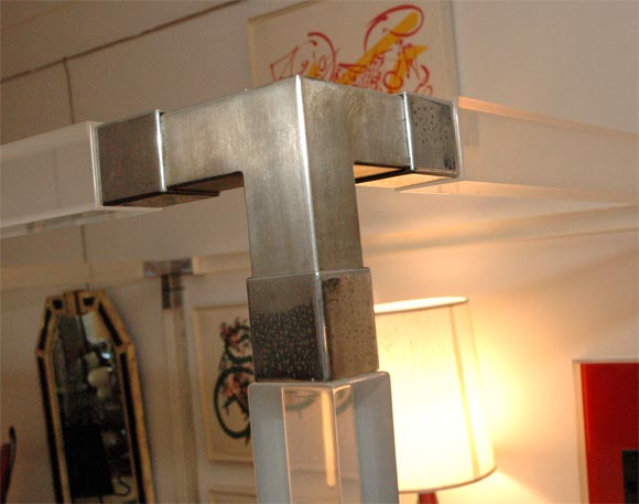 lucite 4 poster bed