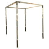 Used Charles Hollis Jones 4 poster canopy bed lucite & chrome, queen