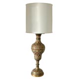 Tall Cloisonne Enameled Table Lamp